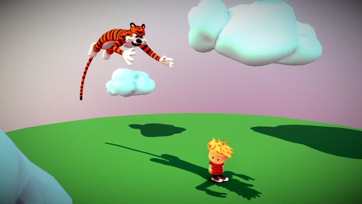 Attack - Calvin & Hobbes (fan made) 3D Model