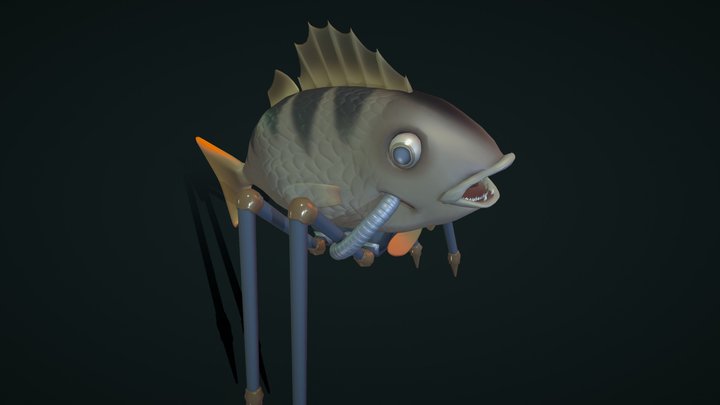 Perch With Legs 3D Model