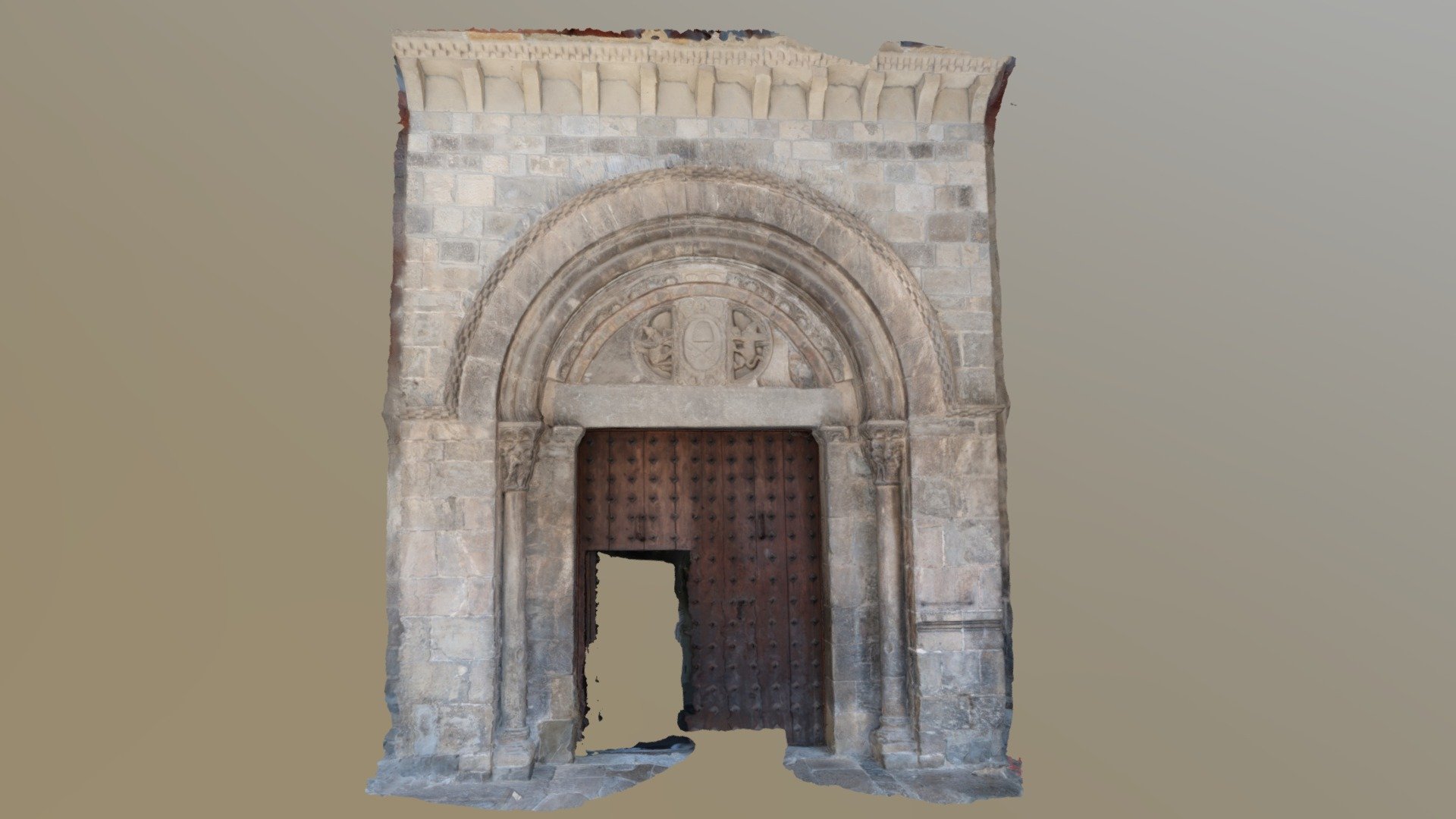 Catedral de Jaca - Portico Lateral - Download Free 3D model by ...