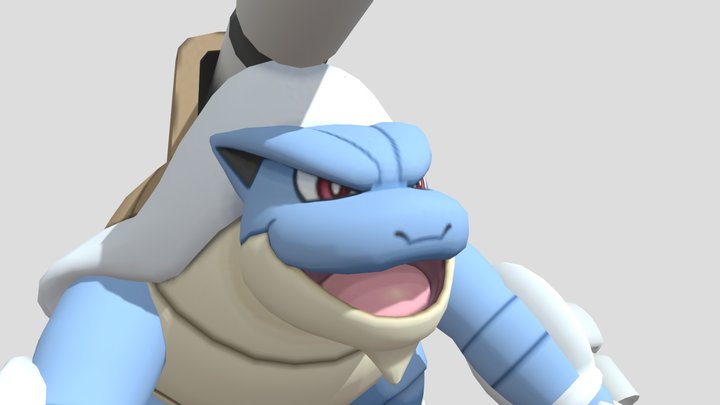 Blastoise Mega🌊⛲💦💧 3D Model