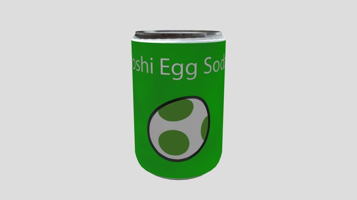 Yoshi Egg Can 3D Model