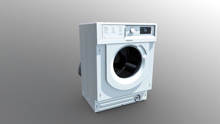 Hotpoint Integrated Washing Machine 3D Model