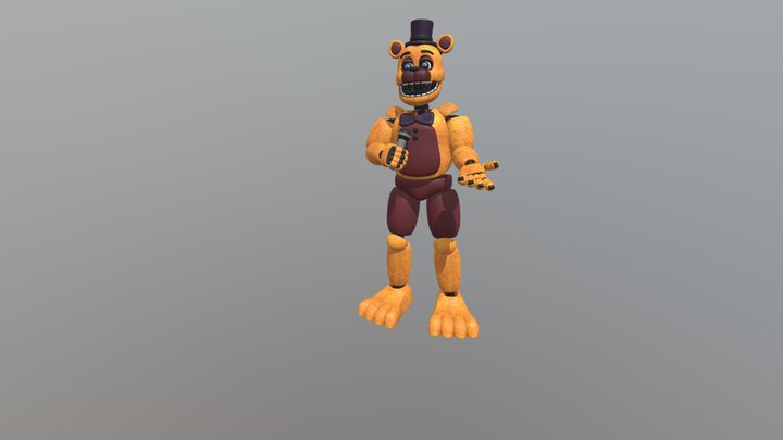 Fnaf_remake_fredbear (2) 3D Model