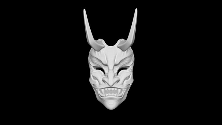 Oni Mask Only Referense 3D Model
