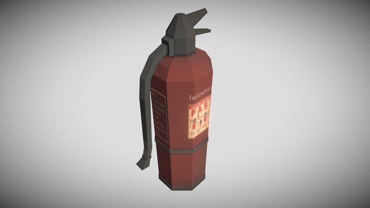 Fire Extinguisher 3D Model