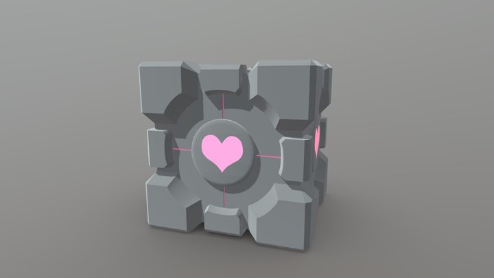 Weighted Companion Cube - Portal 3D Model