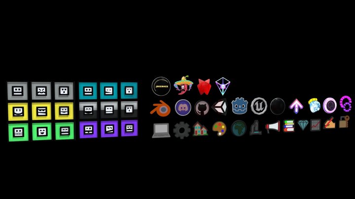 3D Skill / Role badges and pins – Free 3D Model STL