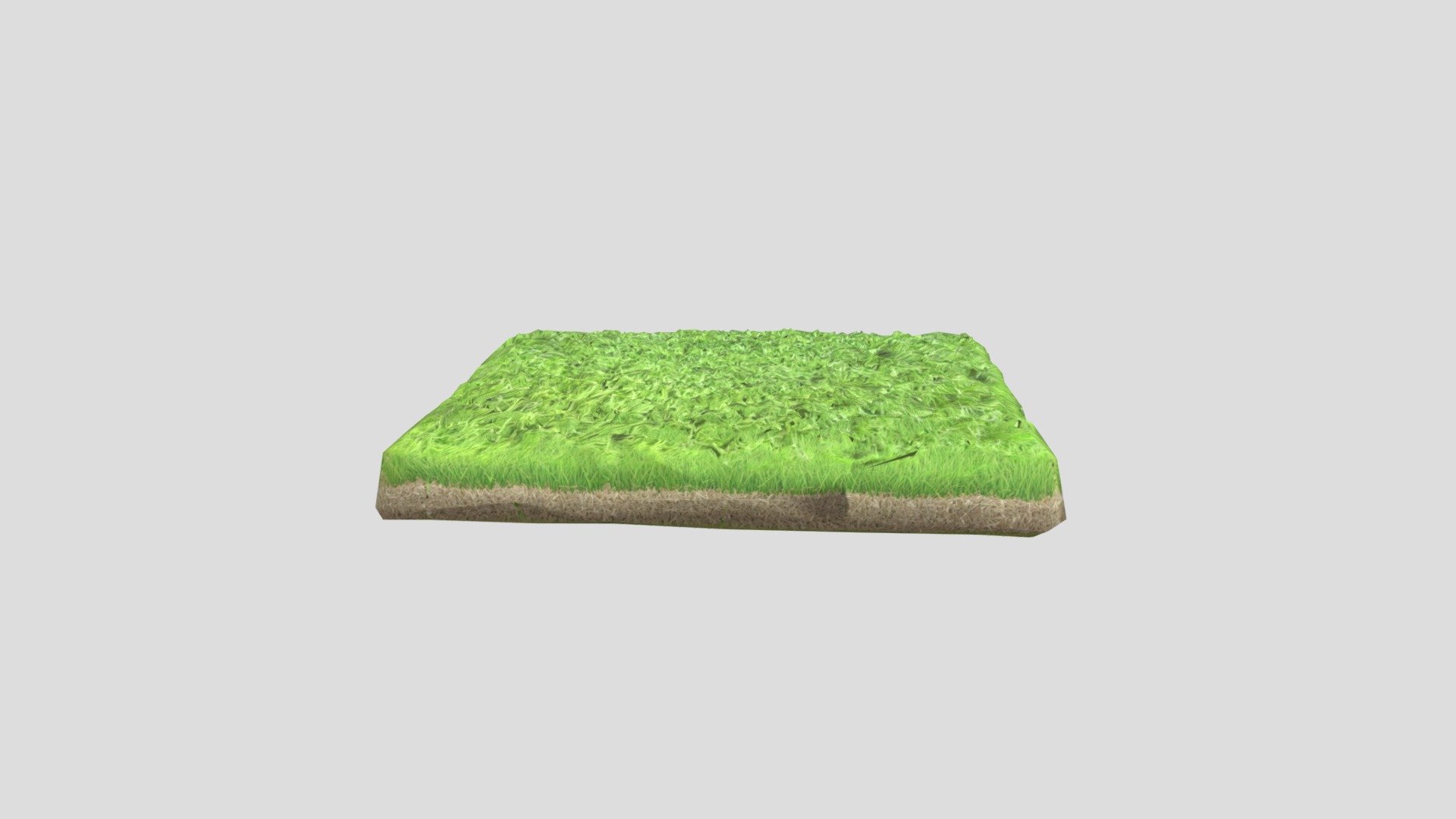 grassy area with a rectangular shape - Buy Royalty Free 3D model by ...