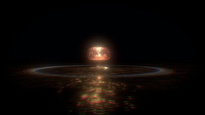 model nuclear explosion 3D Model