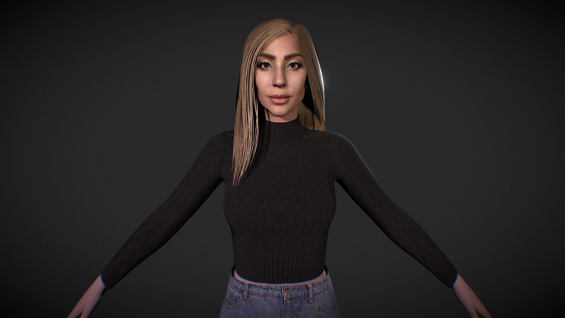 Lady Gaga - 3D model by angeljo.45.3d [e338ef2] - Sketchfab