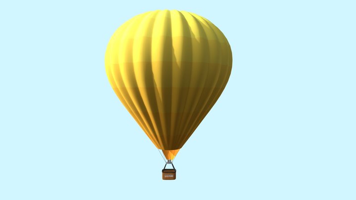 Hot air balloon 3D Model