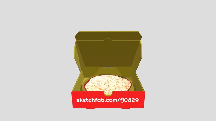 Pizza Box 3D Model