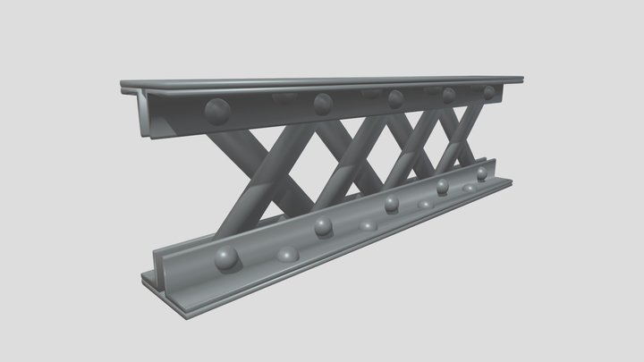 Riveted Truss by Feather Beams 3D Model