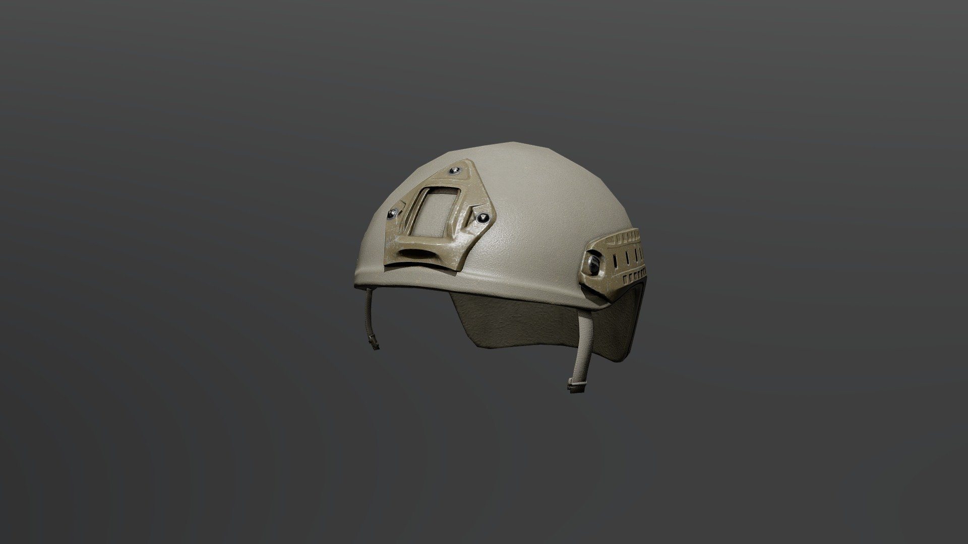 High Cut Helmet LowPoly