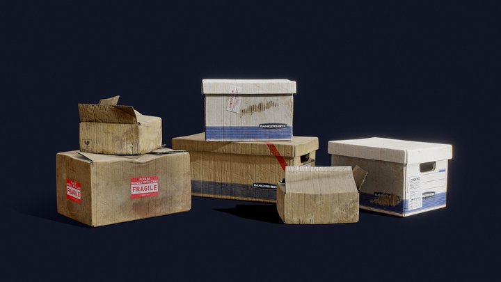 Case boxes 3D Model