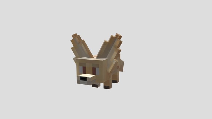 Fox "Fenech" Minecraft 3D Model