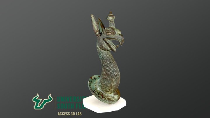Greek Bronze Griffin Head - c. 650 BC 3D Model