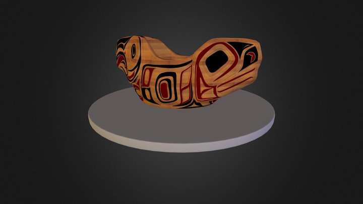 Haida Whale-Eagle Bowl 3D Model