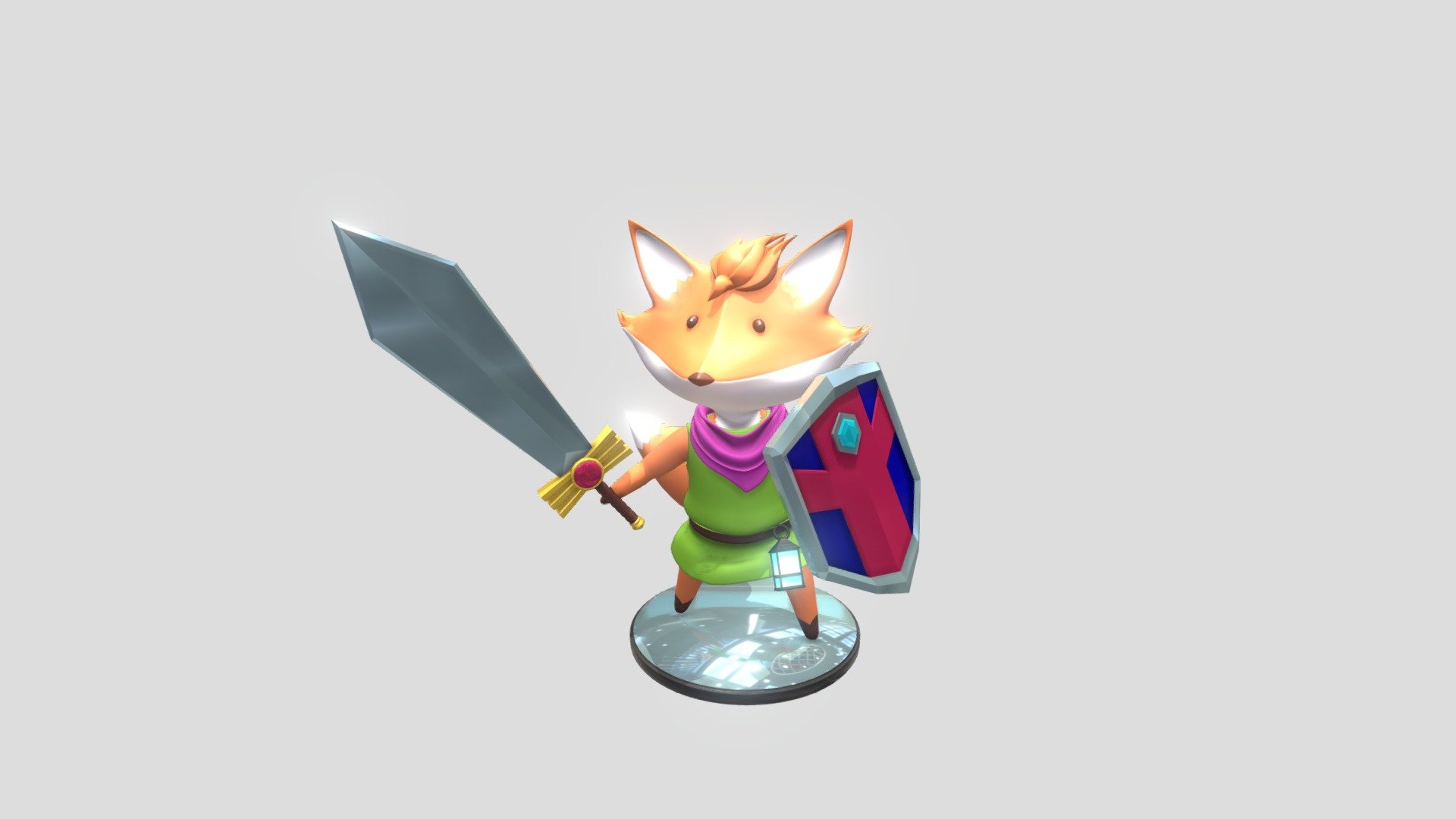 TUNIC Fox Character Fanart 3D Model By PHANTOMa23 e340c73 Sketchfab
