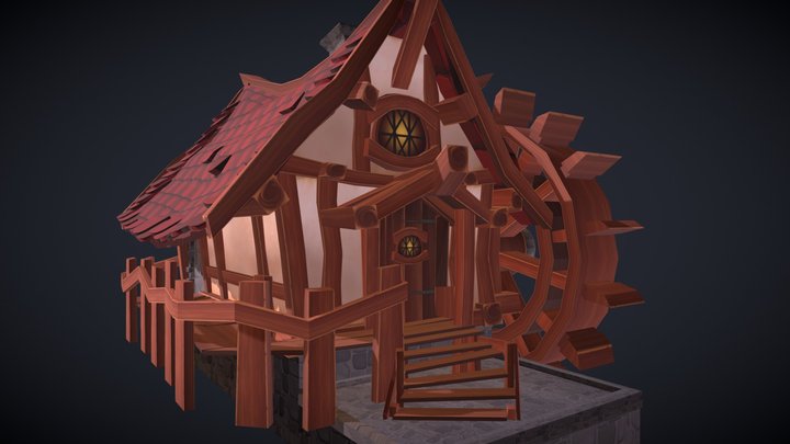 Watermill House 3D Model