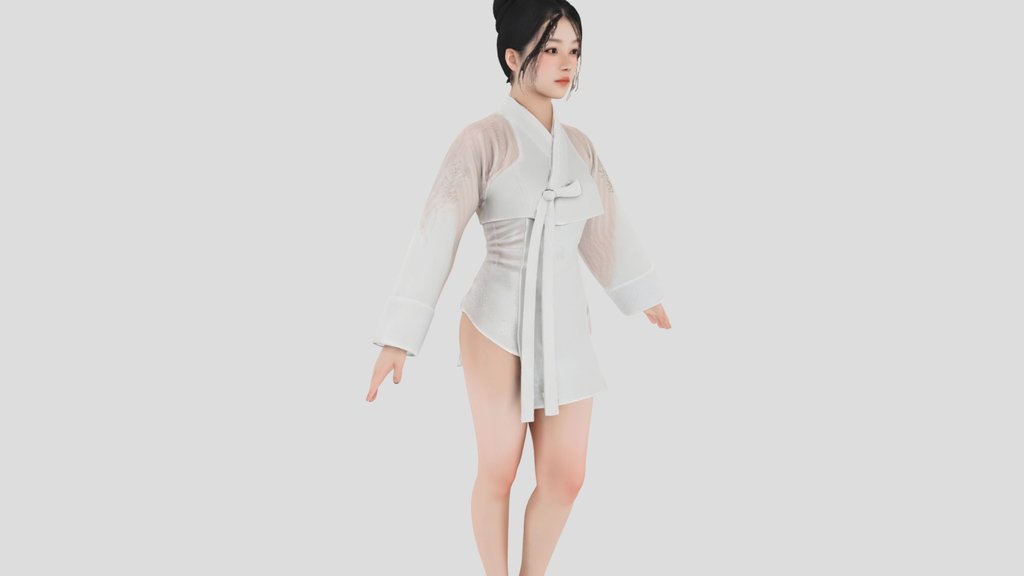 fox no tail hanbok