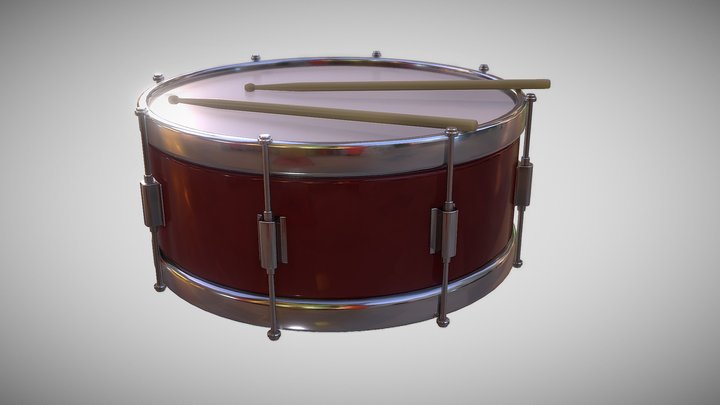 Small Drum 3D Model