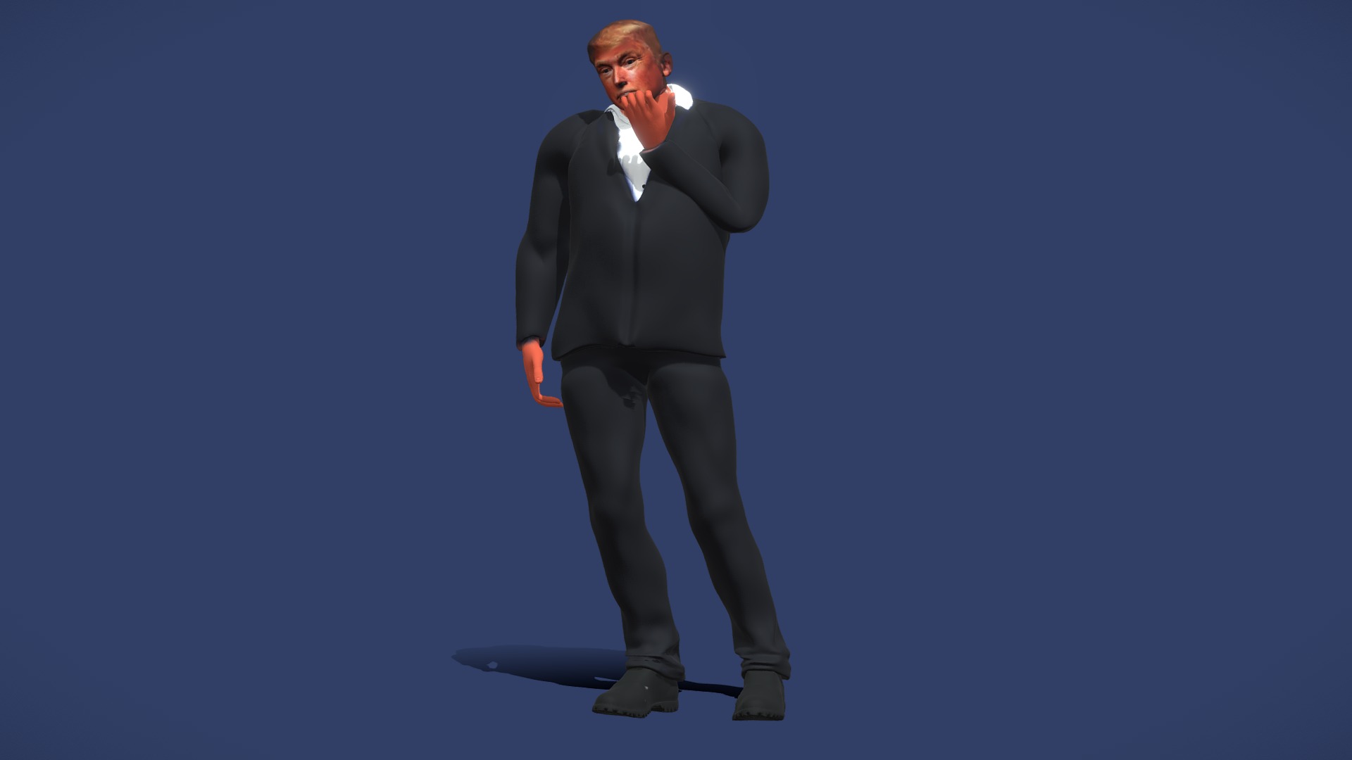 3D model Donald Trump - This is a 3D model of the Donald Trump. The 3D model is about a person in a suit.