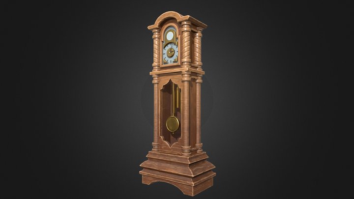 Old_ Clock_V2_SM 3D Model