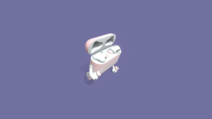 Stylized Airpods 3D Model