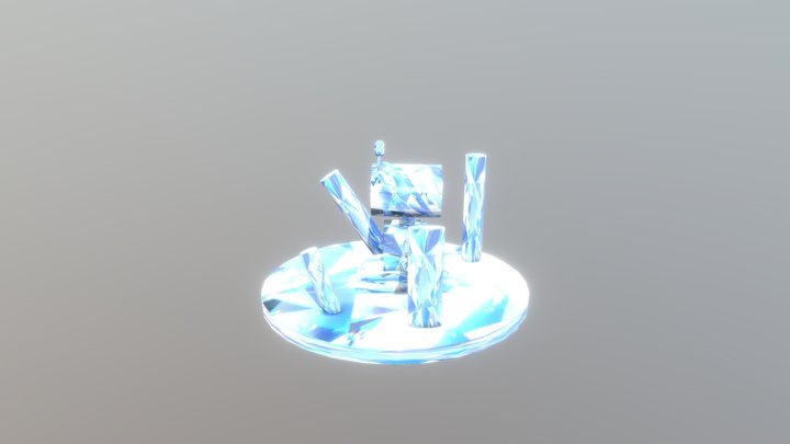 水晶機器人擺飾 3D Model
