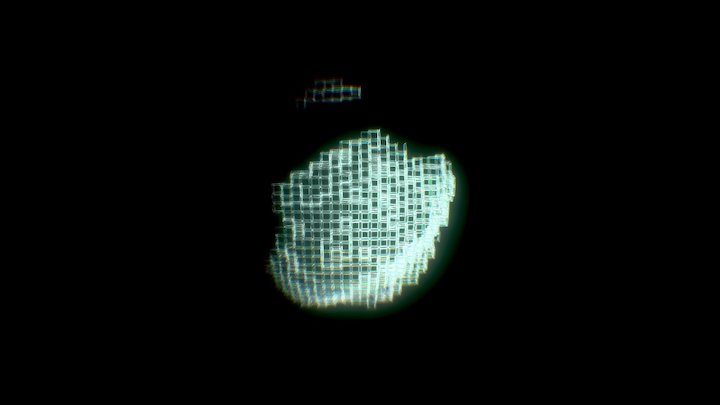 Wireframe Destruction 3D Model