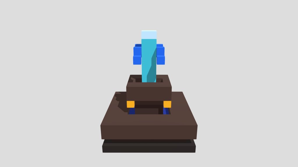 Academy Fountain - Voxel 32x32 (Animated)