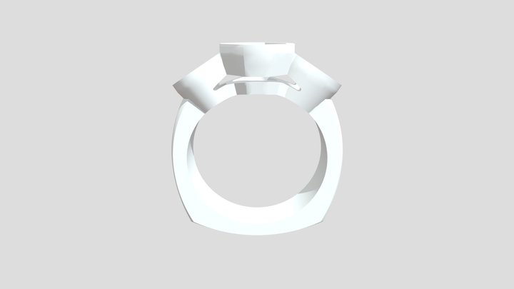 Three Stone Bezel Setting Engagement Ring – Modelo 3D gratuito STL