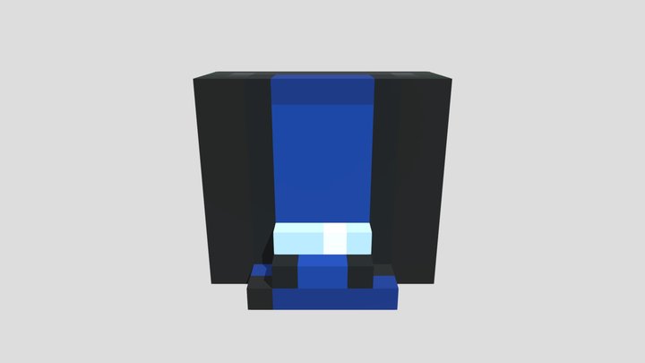 Rocky Waterfall - Voxel 32x32 – Kostenloses 3D-Modell STL