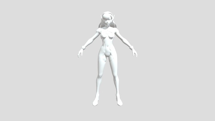 DVa_SemiNude 3D Model