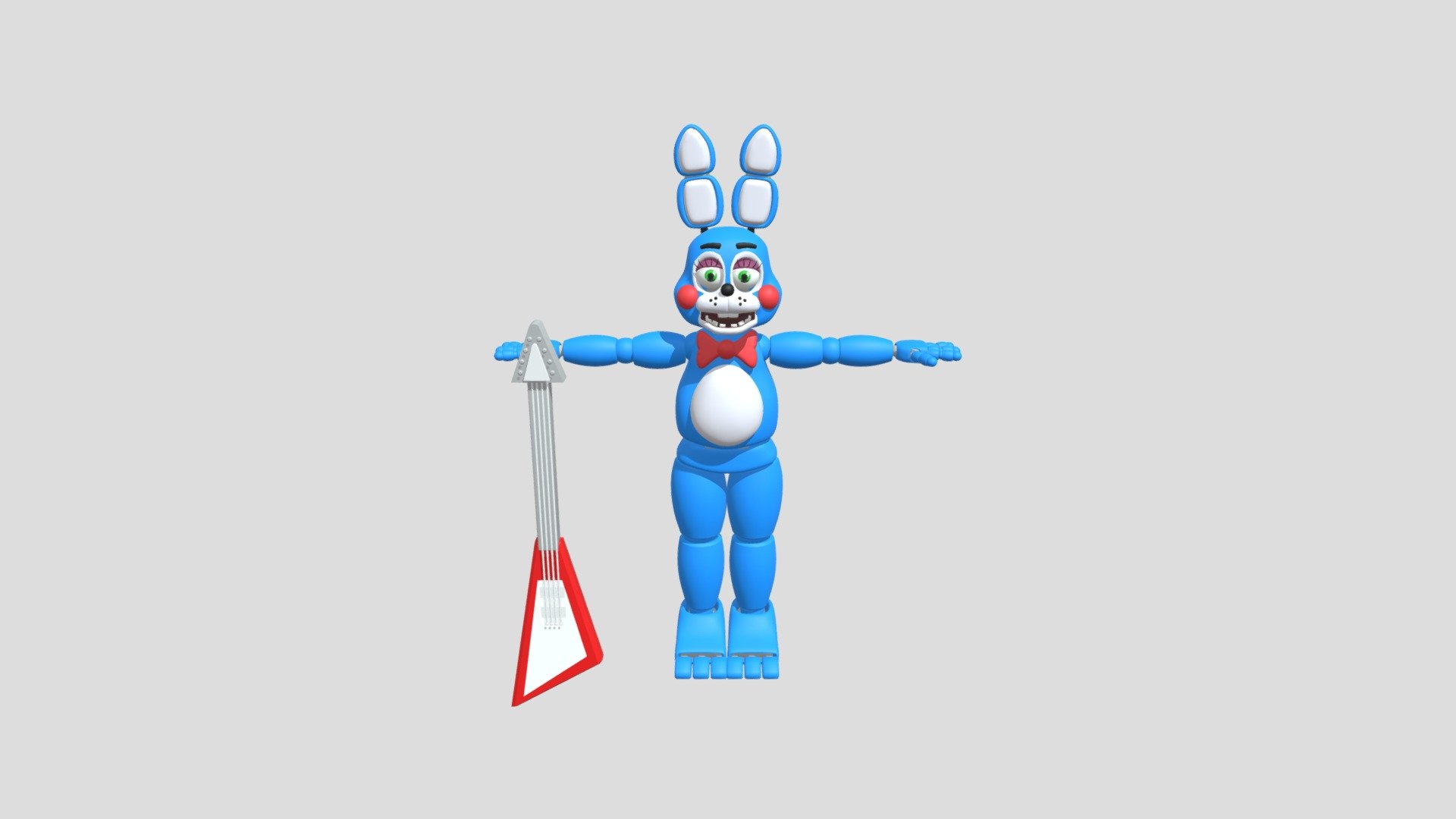 Toy Bonnie  Five Nights at Freddy's 2 - 3D model by juztandy (@juztandyyy)  [f92fbcd]