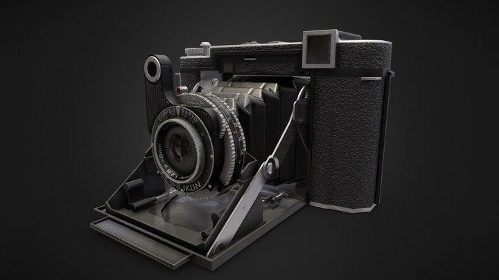 Zeiss Ikon 532/16 | WW2 Era Camera 3D Model