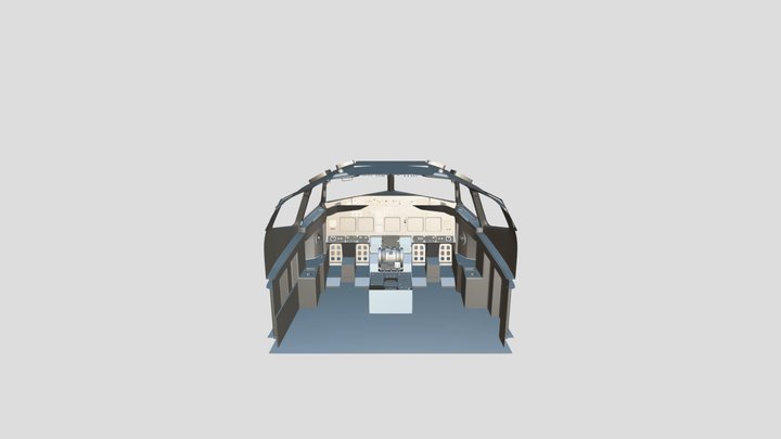 737-800NG Cockpit 3D Model 3D Model