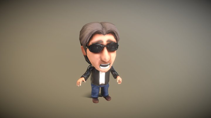 Character Cool Kid 3D Model