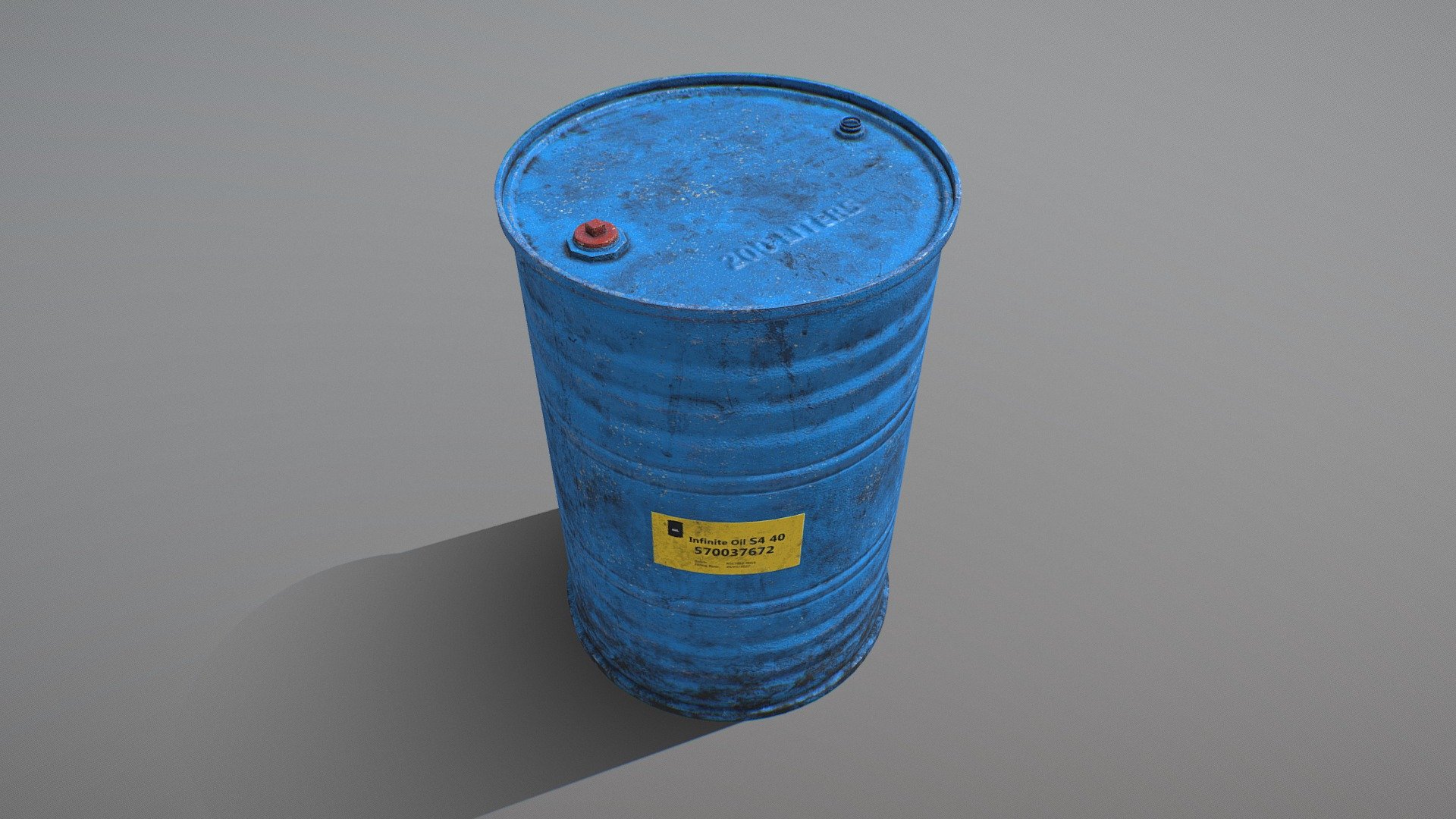 Low Poly Barrel 11