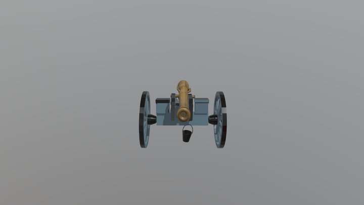 Brittish 9lb Cannon 3D Model