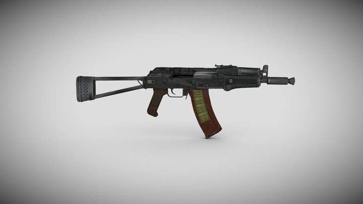 AK-74U Metro : Last Light 3D Model