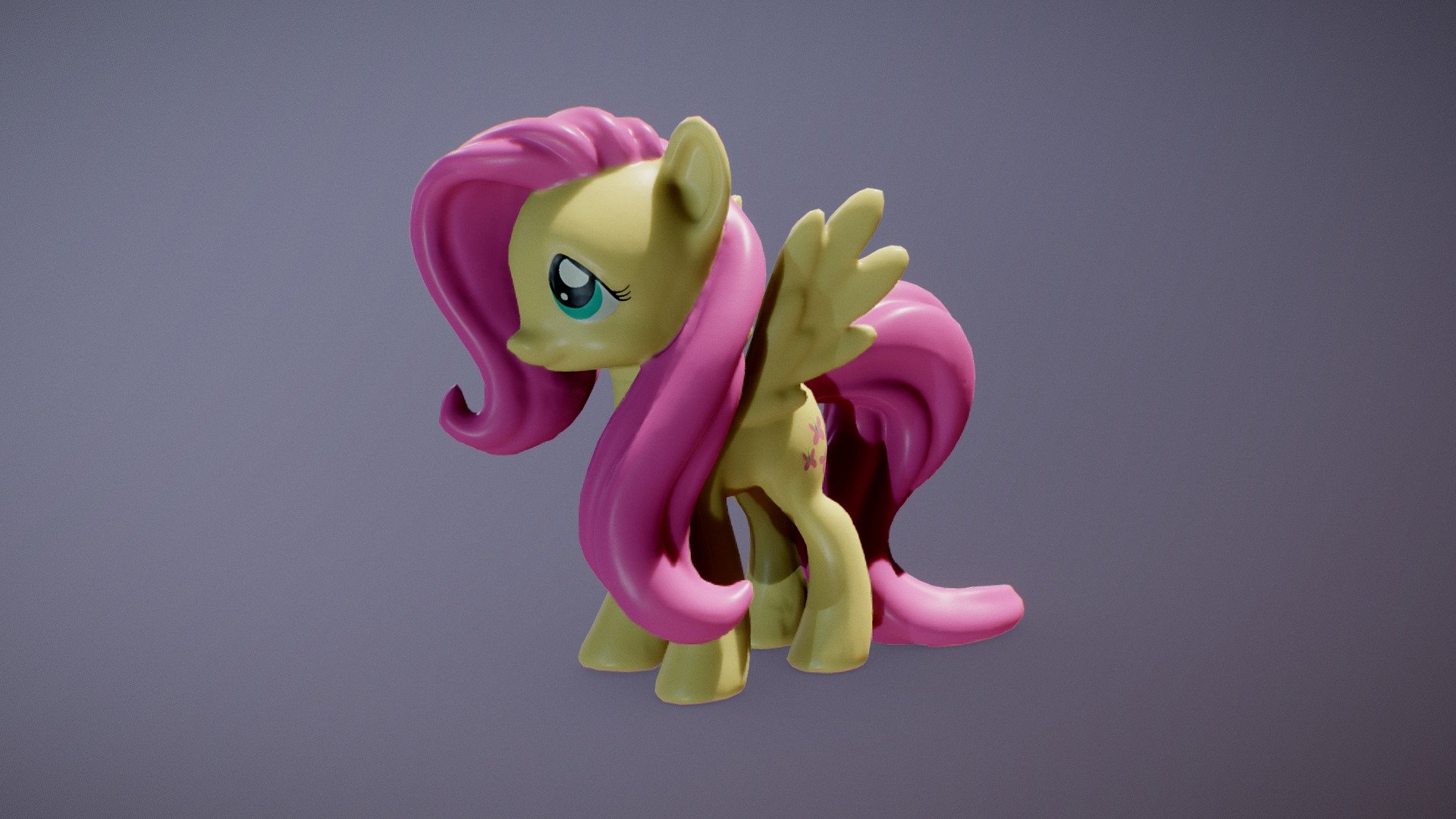 Fluttershy Download Free 3d Model By Inciprocal