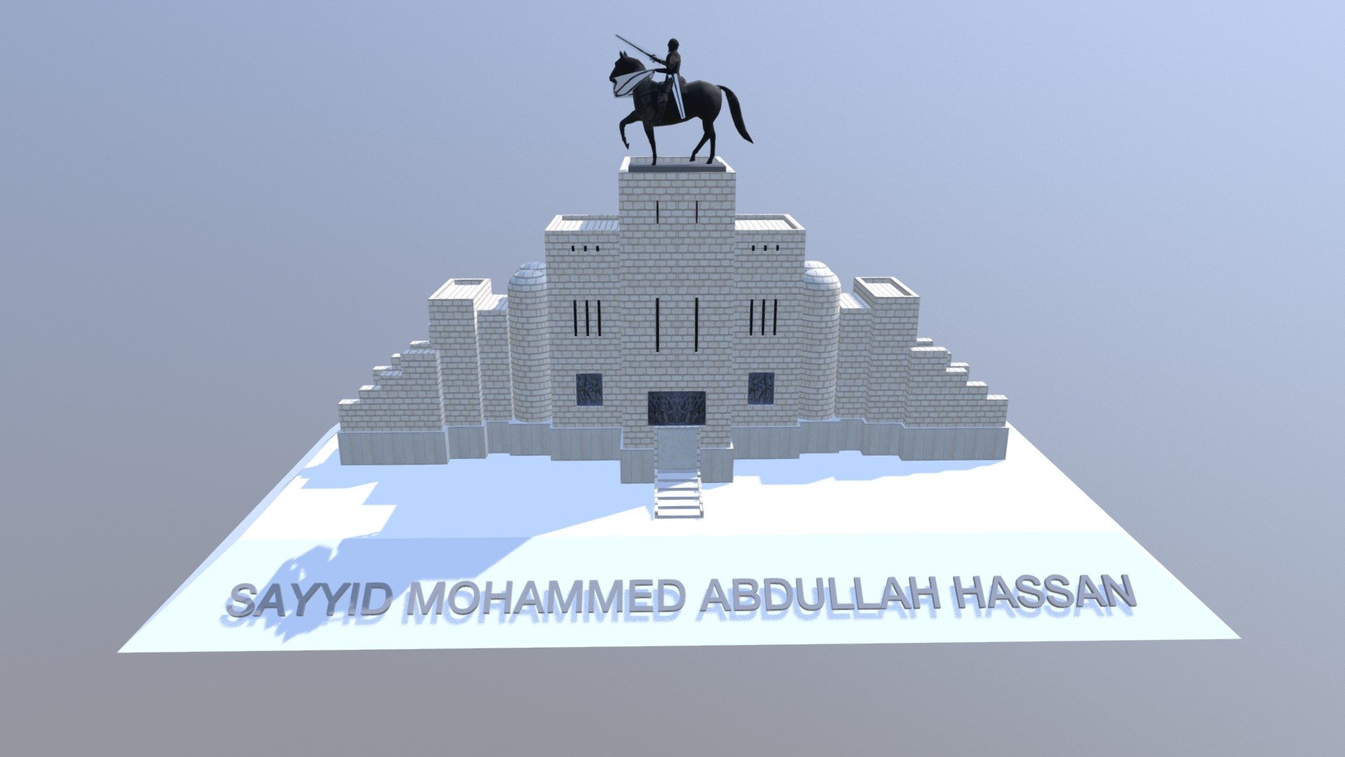 Statue Sayyid Mohammed Abdullah Hassan 3d Model By Somaliarchitecture E34c33f Sketchfab 