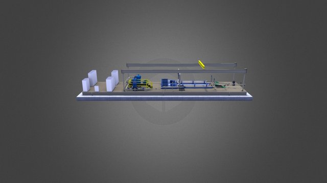 Water Disposal / Water Flood Skid 3D Model