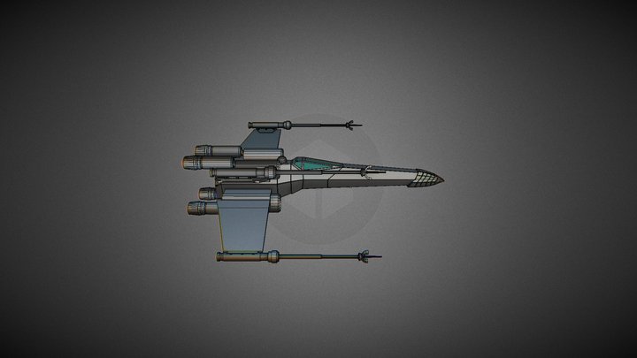 X-wing 3D Model
