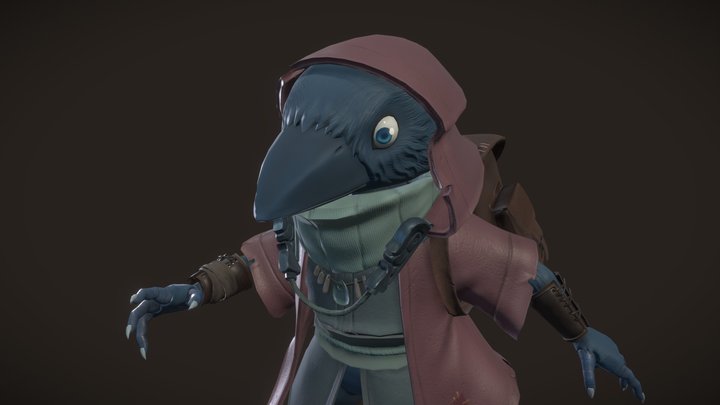 Kenku Adventurer 3D Model
