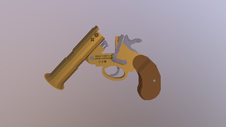 Flare Gun 3D Model
