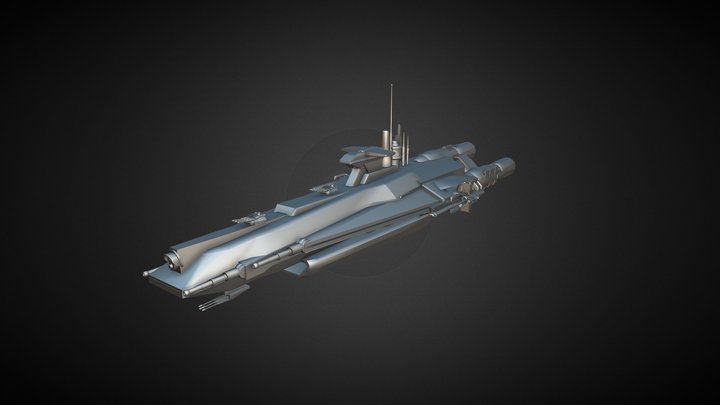 Tra'ya Class Assault Frigate 3D Model