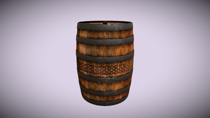 Barrel Wood 3D Model